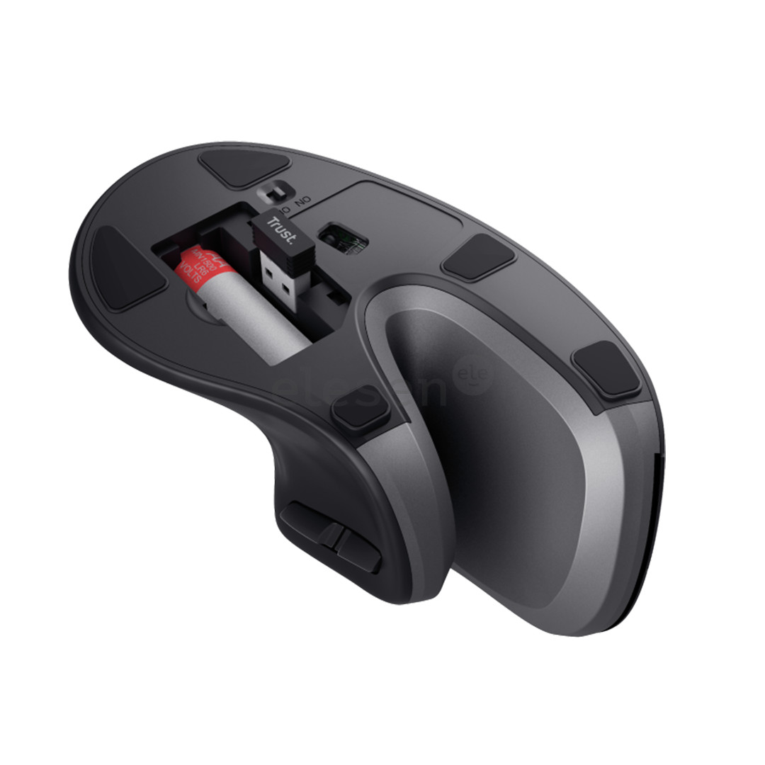Trust Verro Ergonomic, black - Wireless Optical Mouse