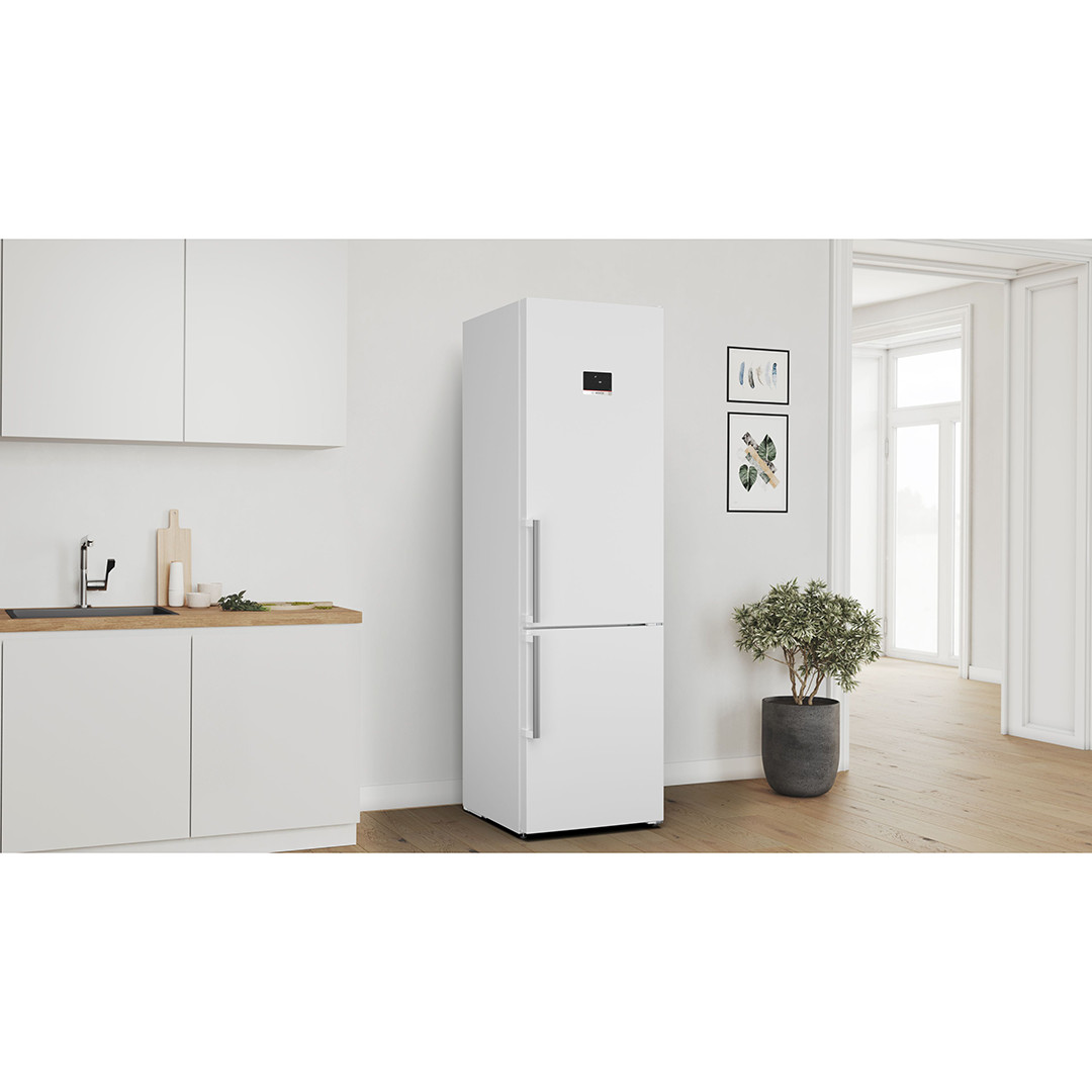 Bosch, NoFrost, 363 л, высота 203 см, белый - Холодильник