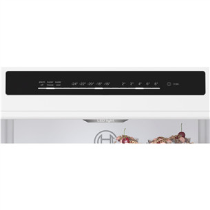 Bosch, NoFrost, 321 L, aukštis 186 cm, juodo nerūdijančio plieno - Šaldytuvas