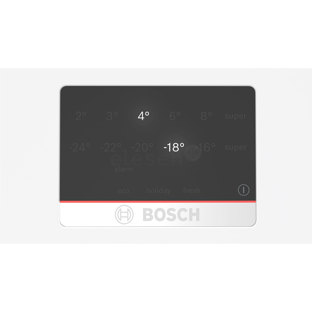 Bosch, NoFrost, 321 L, aukštis 186 cm, baltas - Šaldytuvas