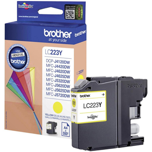 Rašalo kasetė Brother Prekė - LC223Y, Geltona LC223Y