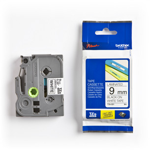 Laminated tape black on white 8m x 9mm Brother Item - TZE221 TZE221