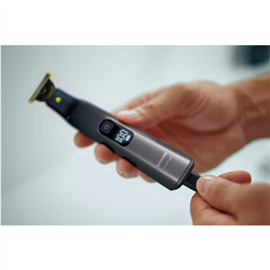 Philips OneBlade Pro Veidui + kūnui, pilkas - Hibridinis skustuvas