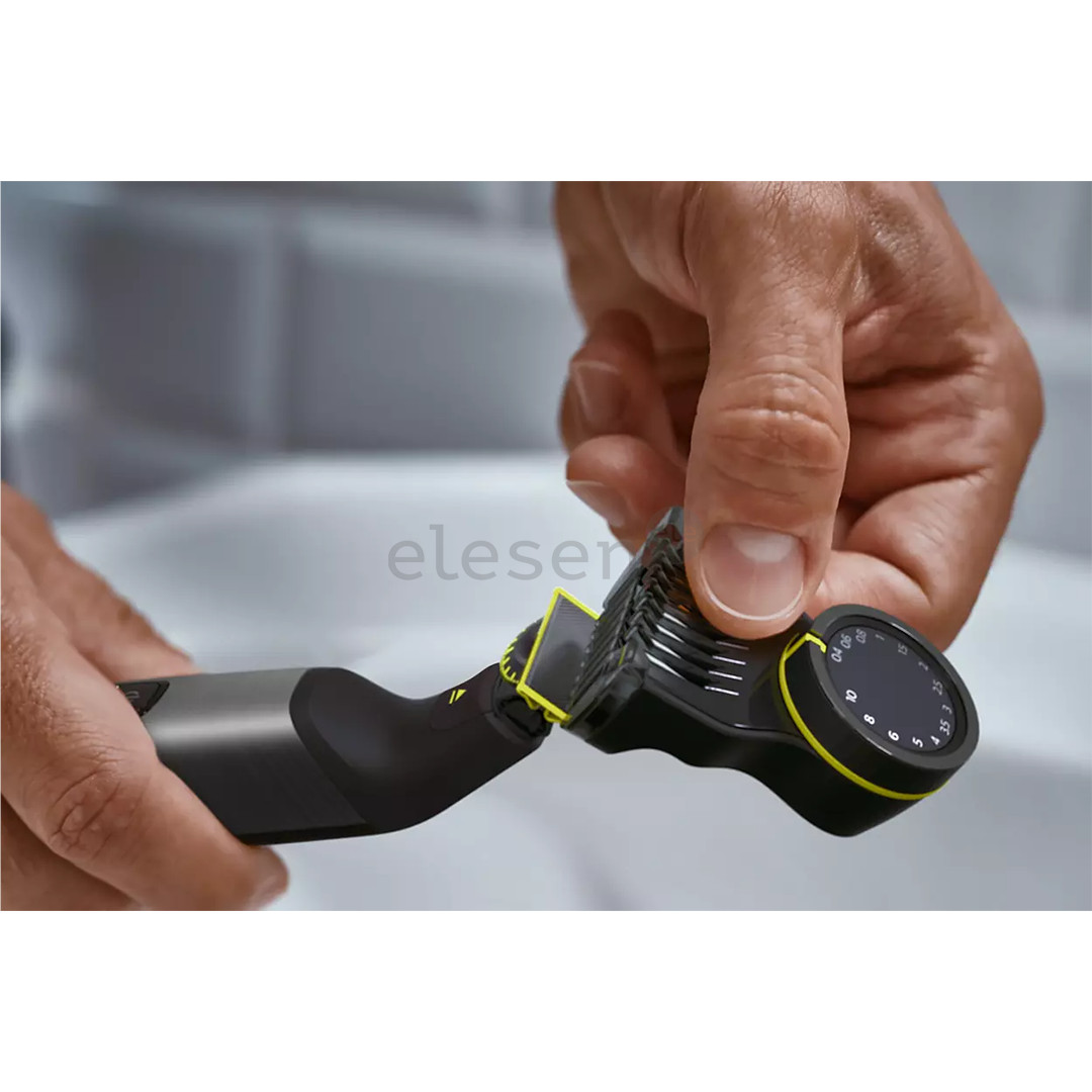 Philips OneBlade Pro Veidui + kūnui, pilkas - Hibridinis skustuvas