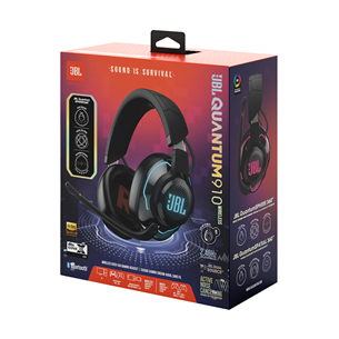 Ausinės JBL Quantum 910, Belaidės, Juodos Prekė - JBLQ910WLBLK