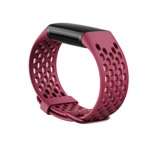 Dirželis Fitbit Sport Charge 5 L, Black cherry Prekė - FB181SBBYL FB181SBBYL