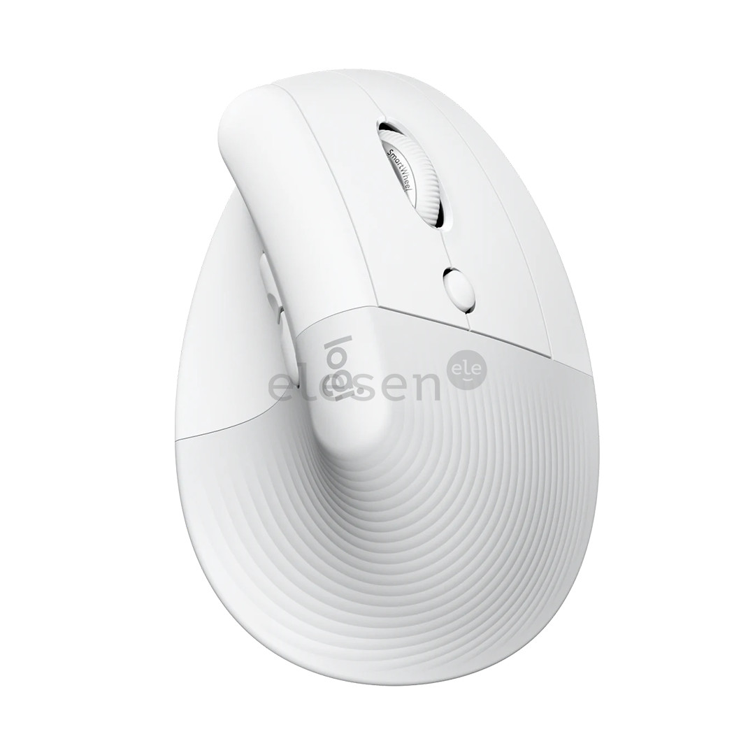 Pelė Logitech Lift Vertical Ergonomic for Mac, Belaidė, balta