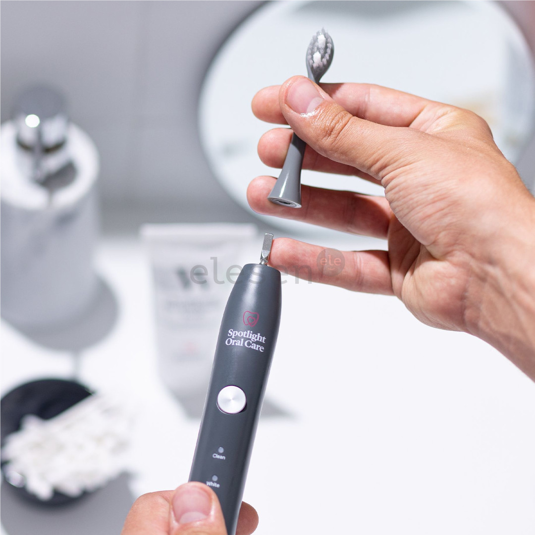 Dantų šepetėlių antgaliai Spotlight Sonic, Gray, 3 vnt. Prekė - SONICHEADSGG