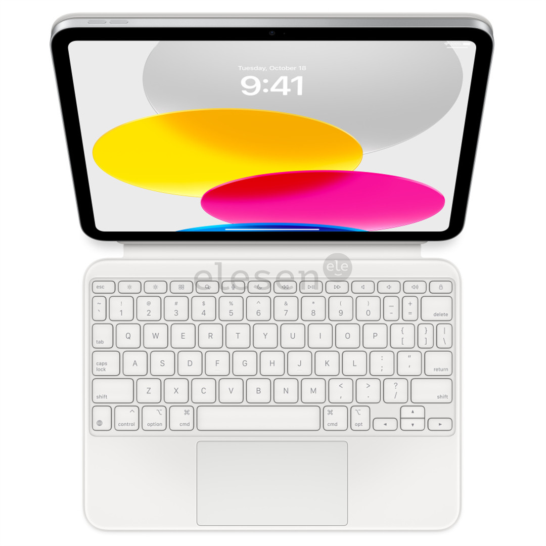 Apple Magic Keyboard Folio for iPad 10, SWE, white - Tablet Cover with Keyboard