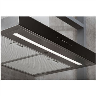 Whirlpool, 730 m³/h, width 59.8 cm, black/inox - Cooker Hood Item - WHBS62FLTK/1