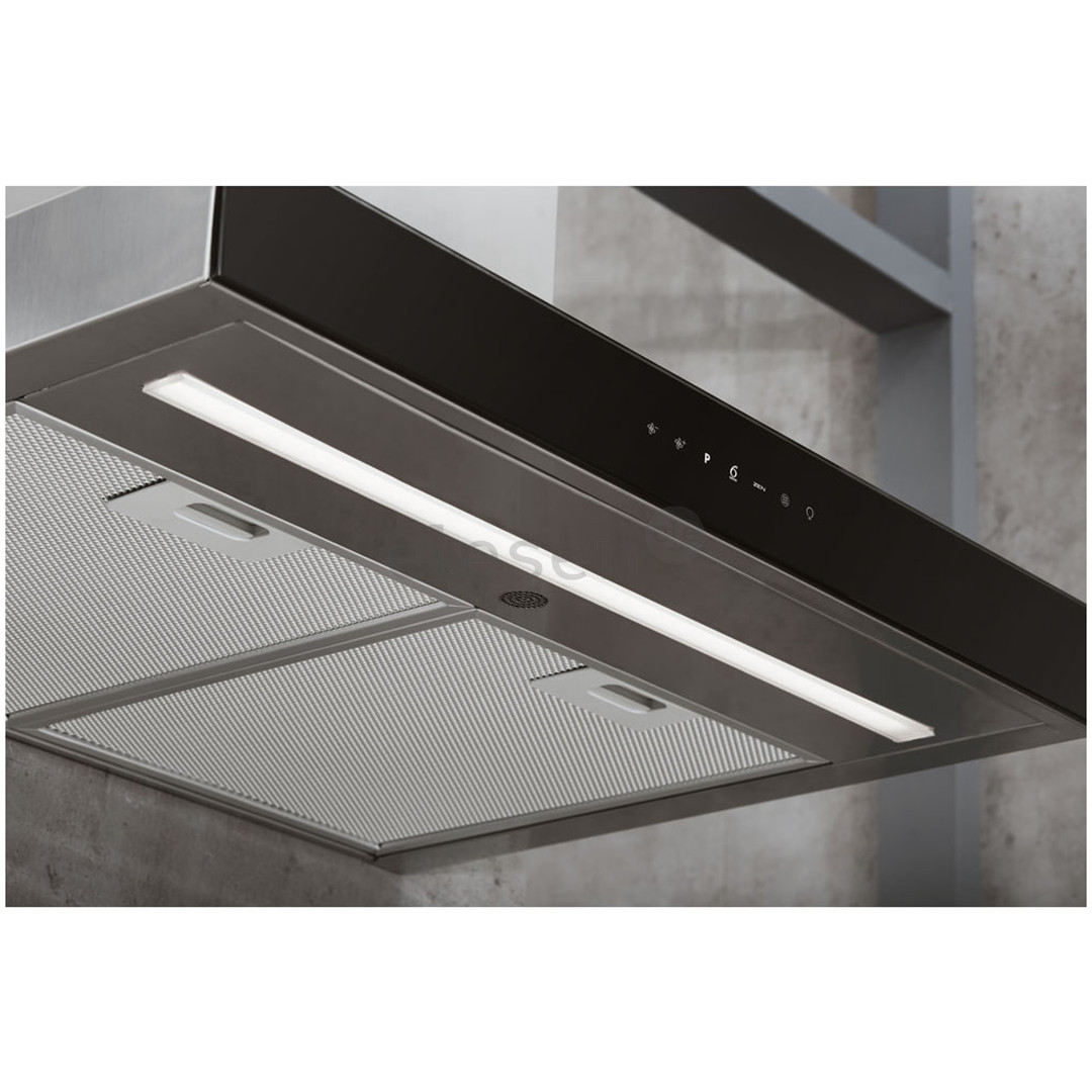 Whirlpool, 730 m³/h, width 59.8 cm, black/inox - Cooker Hood Item - WHBS62FLTK/1