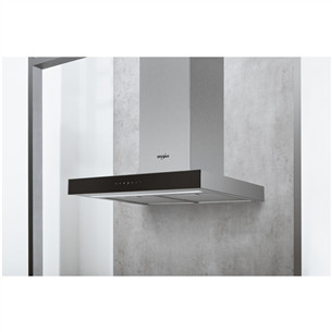 Whirlpool, 730 m³/h, width 59.8 cm, black/inox - Cooker Hood Item - WHBS62FLTK/1
