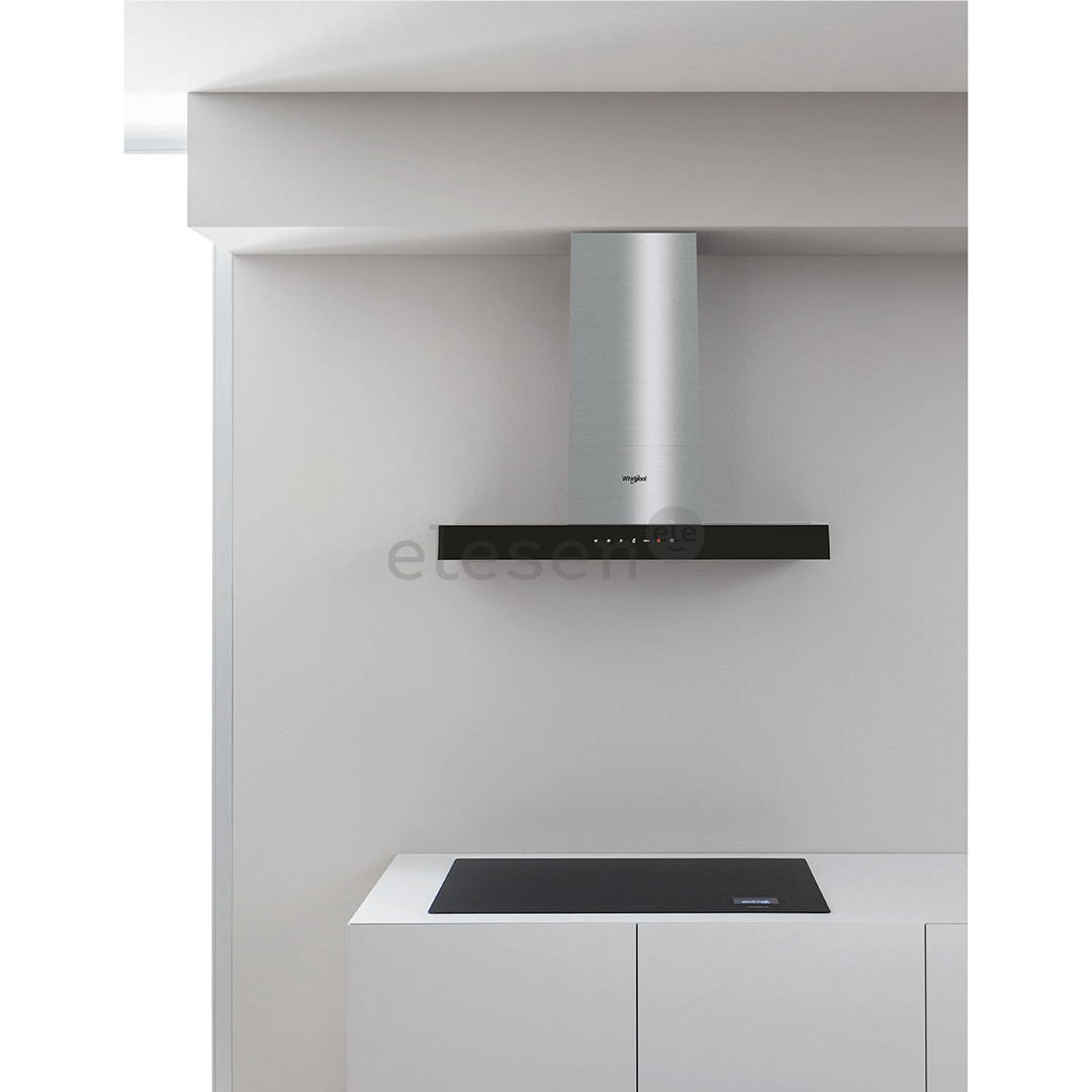 Whirlpool, 730 m³/h, width 59.8 cm, black/inox - Cooker Hood Item - WHBS62FLTK/1