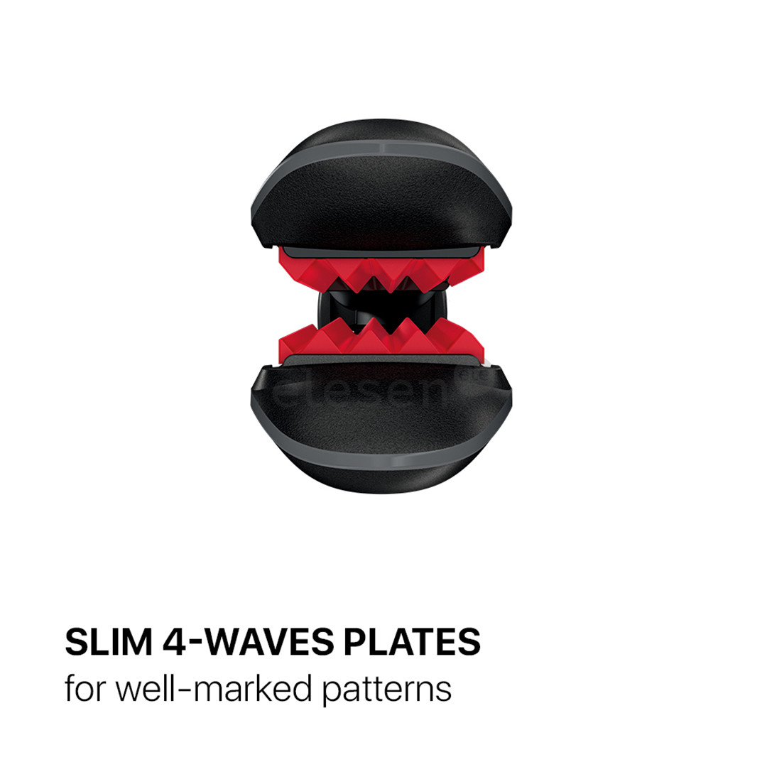 Valera Swiss'X Frise, 230°C, черный/красный - Щипцы-гофре Товар - 101.04