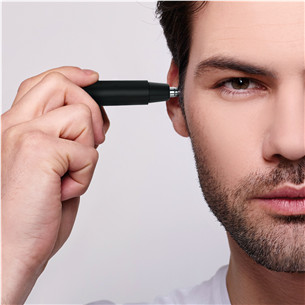 Valera, juoda - Nosies ir ausų plaukų kirpimo mašinėlė