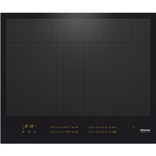 Miele, berėmė, plotis 62 cm, juoda - Įmontuojama indukcinė kaitlentė KM7667FL