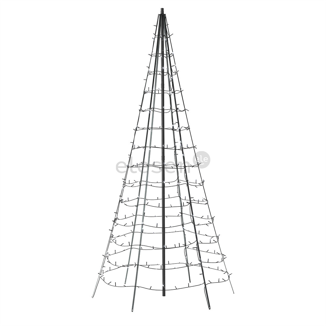 Išmanioji kalėdinė eglutė Twinkly Light Tree 3D, 300 LEDs, IP44, 2 m Prekė - TWP300SPP-BEU