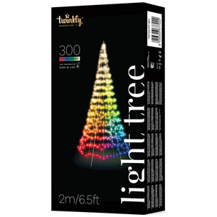 Išmanioji kalėdinė eglutė Twinkly Light Tree 3D, 300 LEDs, IP44, 2 m Prekė - TWP300SPP-BEU