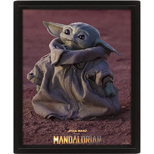 Plakatas Pyramid International Framed 3D Effect Poster The Mandalorian Grogu Prekė - 5056480310875 5056480310875