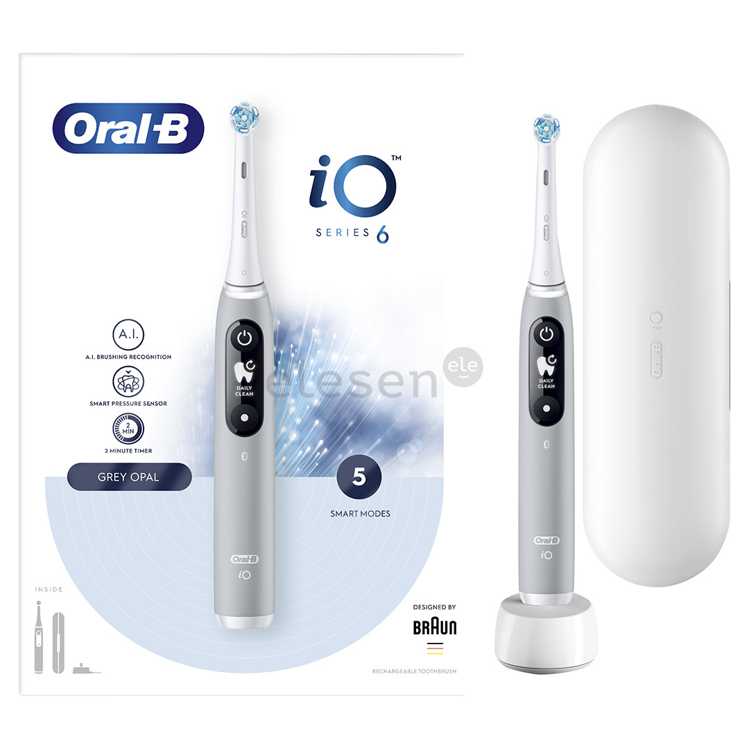 Braun Oral-B iO 6, grey - Electric toothbrush
