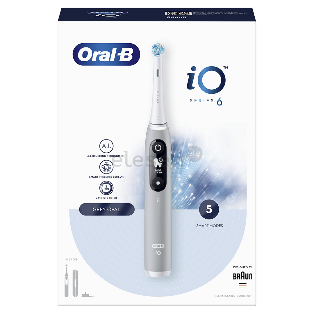 Braun Oral-B iO 6, grey - Electric toothbrush