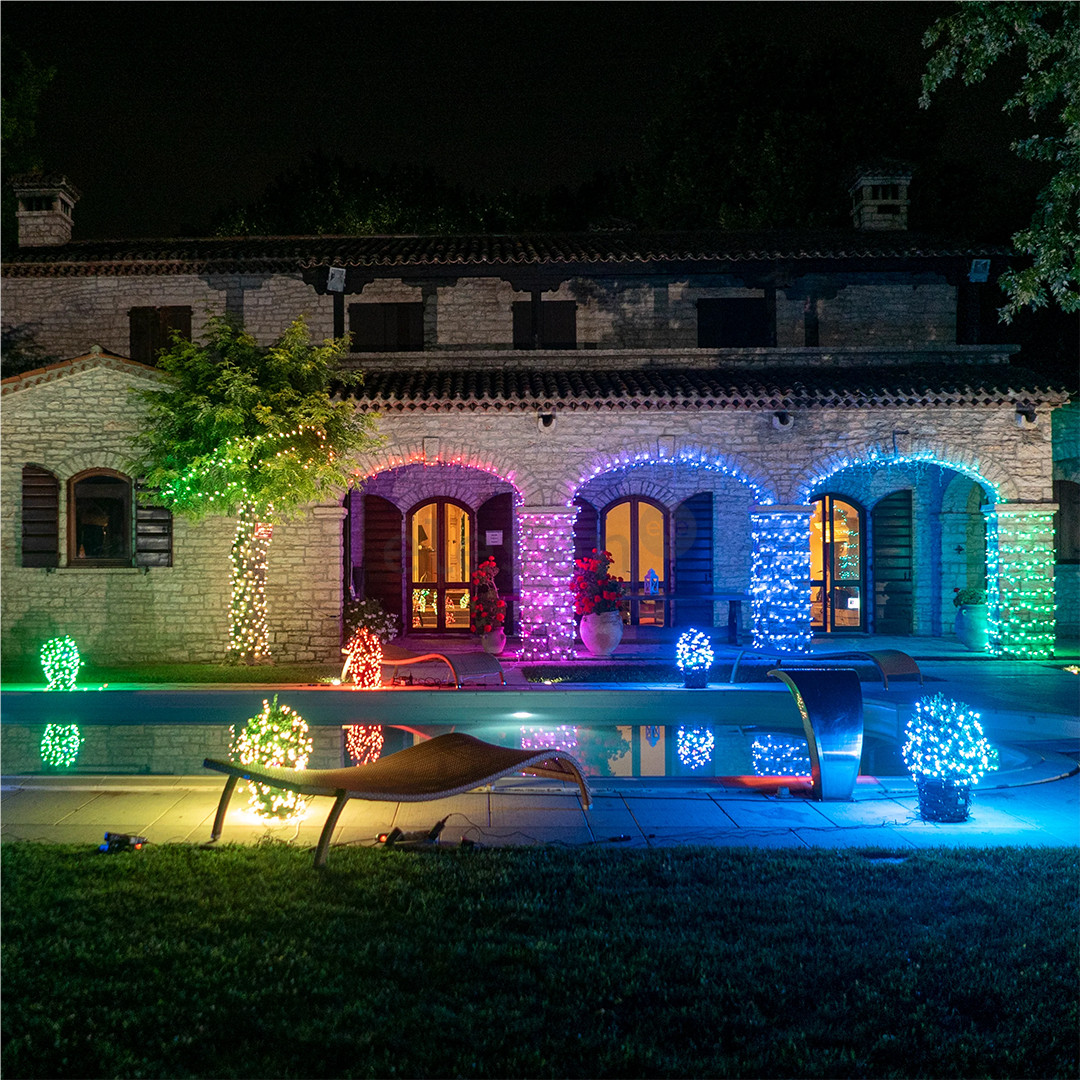 Twinkly Strings, 400 светодиодов, IP44, 32 м, черный - Умная гирлянда