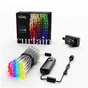 Išmanioji kalėdinė girlianda Twinkly Curtain, 210 LEDs, IP44 Prekė - TWW210SPP-TEU