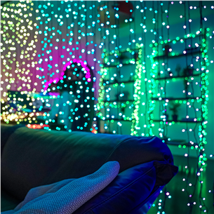 Išmanioji kalėdinė girlianda Twinkly Curtain, 210 LEDs, IP44 Prekė - TWW210SPP-TEU