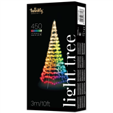 Twinkly Light Tree 3D, 450 LED, IP44, 3 m, black - Smart Christmas Tree Item - TWP500SPP-BEU