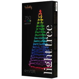 Twinkly Light Tree 3D, 750 LED, IP44, 4 m, black - Smart Christmas Tree Item - TWP750SPP-BEU TWP750SPP-BEU