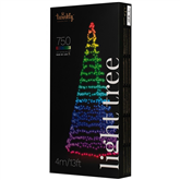 Twinkly Light Tree 3D, 750 LED, IP44, 4 m, black - Smart Christmas Tree Item - TWP750SPP-BEU
