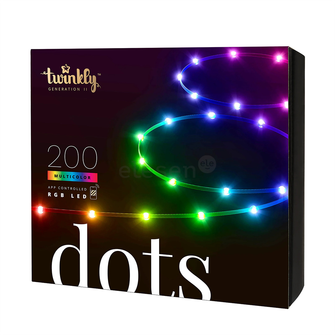 Išmaniosios lemputės Twinkly Dots, 200 LED, IP20, 10 m, white Prekė - TWD200STP-BEU