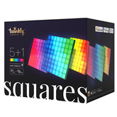 Išmaniosios šviesos sieninės plokštės Twinkly Squares, 6 panels, IP20, starter kit Prekė - TWQ064STW-07-BEU