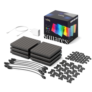 Twinkly Squares, 6 панелей, IP20, стартовый комплект - Умные световые панели Товар - TWQ064STW-07-BEU