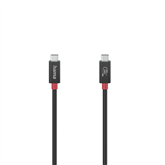 Laidas Hama Essential, USB-C - USB-C, 40 Gbit/s, 5A, 240W, 1m, black Prekė - 00200779