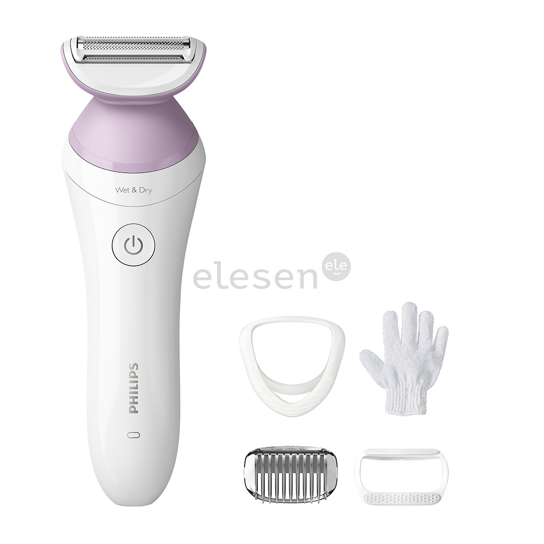 Philips Lady Shaver Series 8000, wet & dry, baltas - Belaidis skustuvas