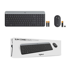 Logitech Slim Combo MK470, SWE, pilka - Klaviatūra ir pelė