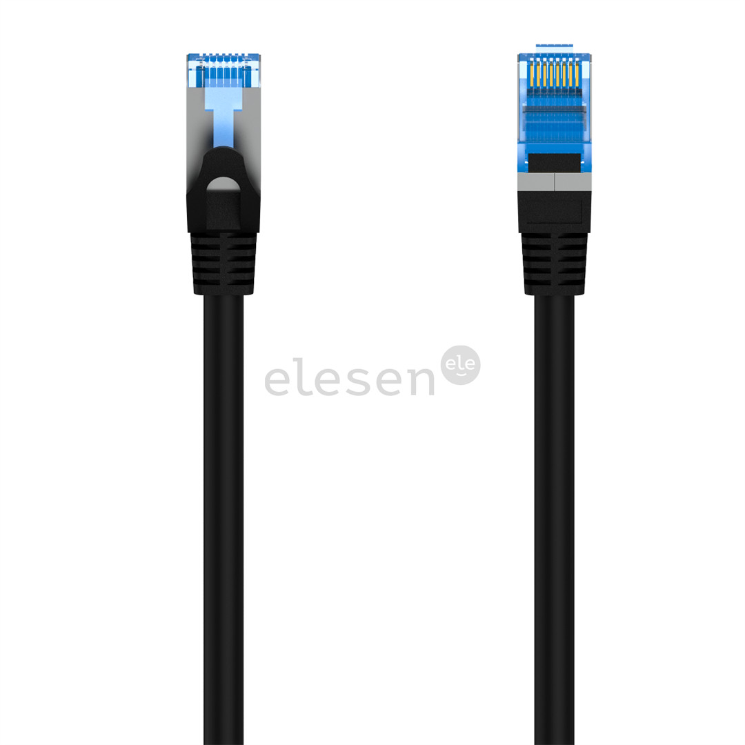 Hama CAT6 Ethernet, CAT-6a, 10 Gbit/s, S/FTP, 1.5m, black - Cable Item - 00300006