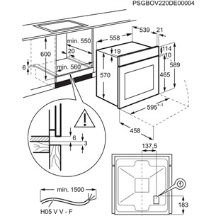 Orkaitė Electrolux Prekė - EOF3H40BW