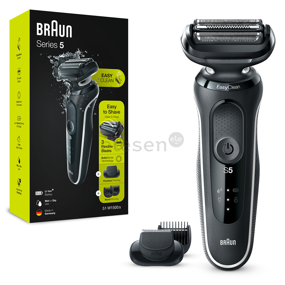 Braun Series 5, Wet & Dry, black - Shaver Item - 51-W1500S