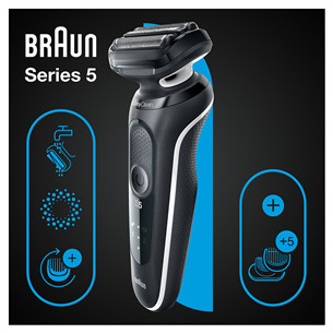 Braun Series 5, Wet & Dry, black - Shaver Item - 51-W1500S