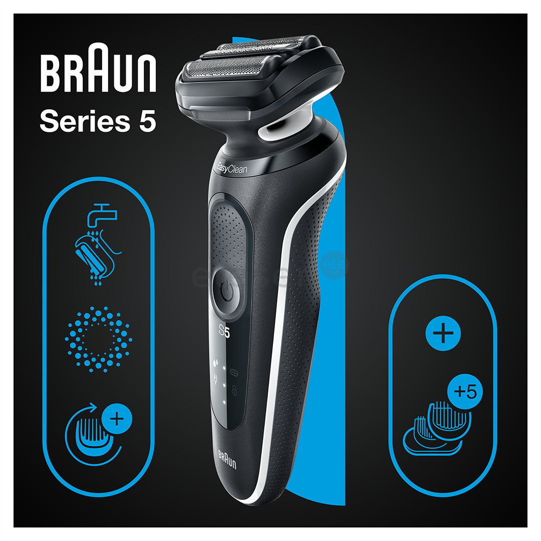 Braun Series 5, Wet & Dry, black - Shaver Item - 51-W1500S
