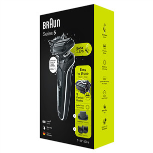 Braun Series 5, Wet & Dry, black - Shaver Item - 51-W1500S