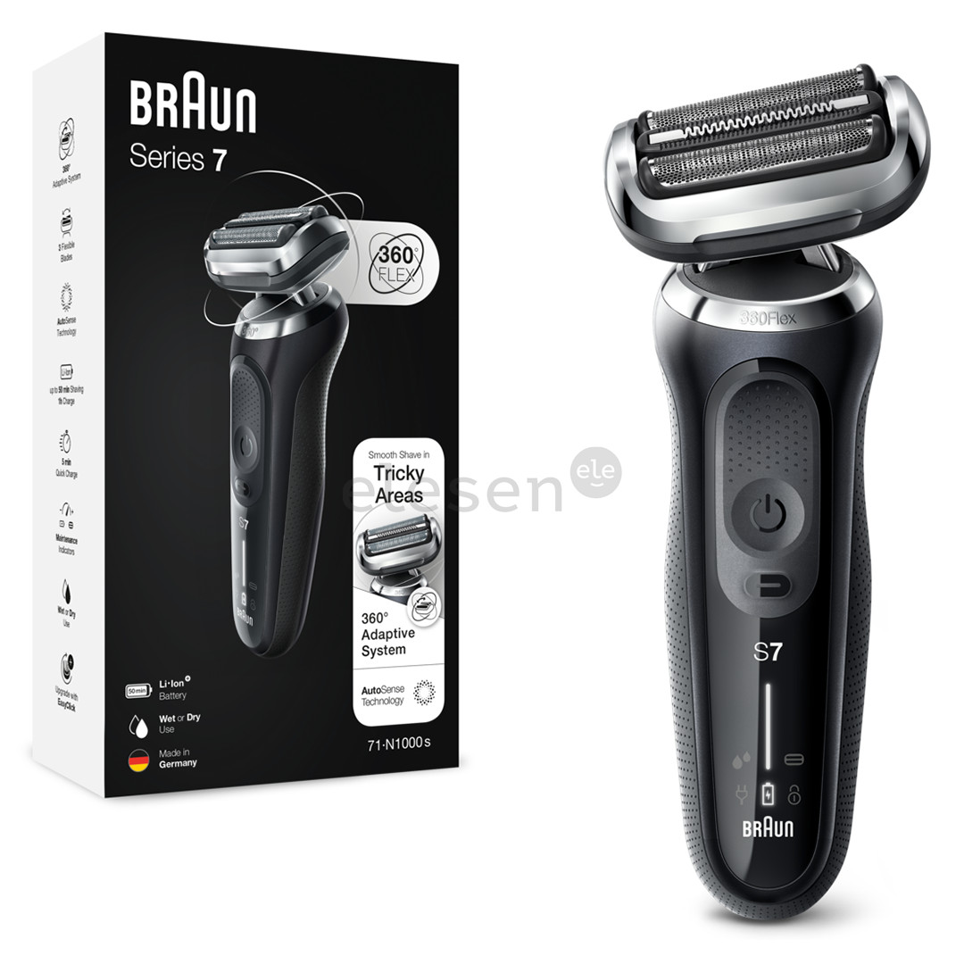 Braun, series 7, Wet & Dry, black - Shaver Item - 71-N1000S