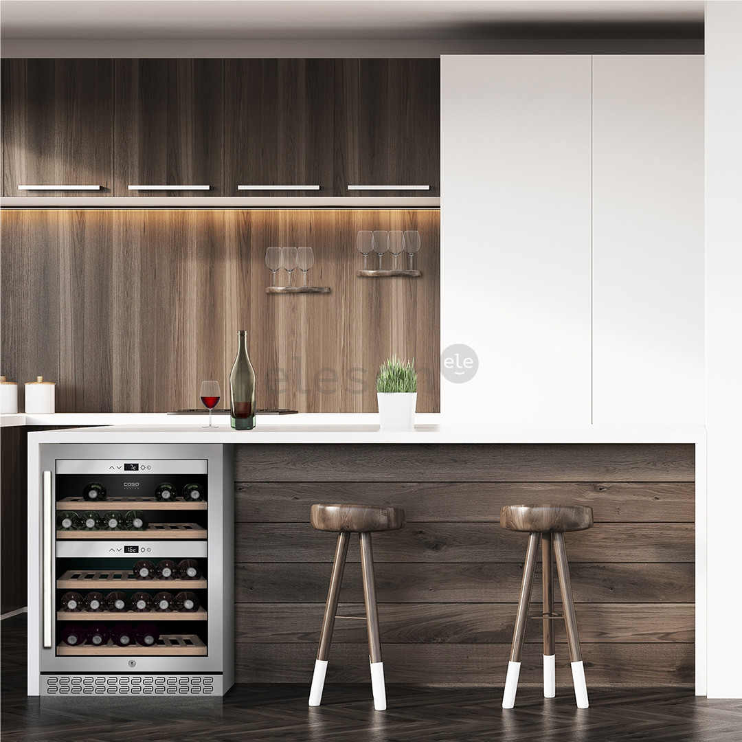 Caso WineChef Pro 40, 40 бутылок, высота 83 см, нерж. сталь - Винный шкаф