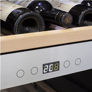 Vyno šaldytuvas Caso WineChef Pro 40, 40 butelių, aukštis 83 cm, nerūdijančio plieno Prekė-00772