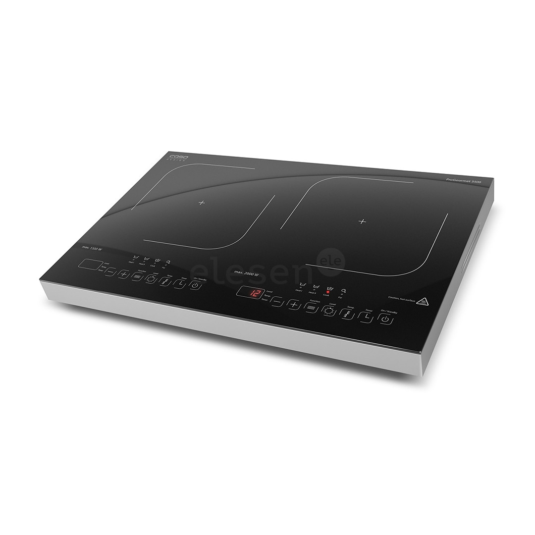 Caso ProGourmet 3500, 3500 W, black - Double Induction Hob