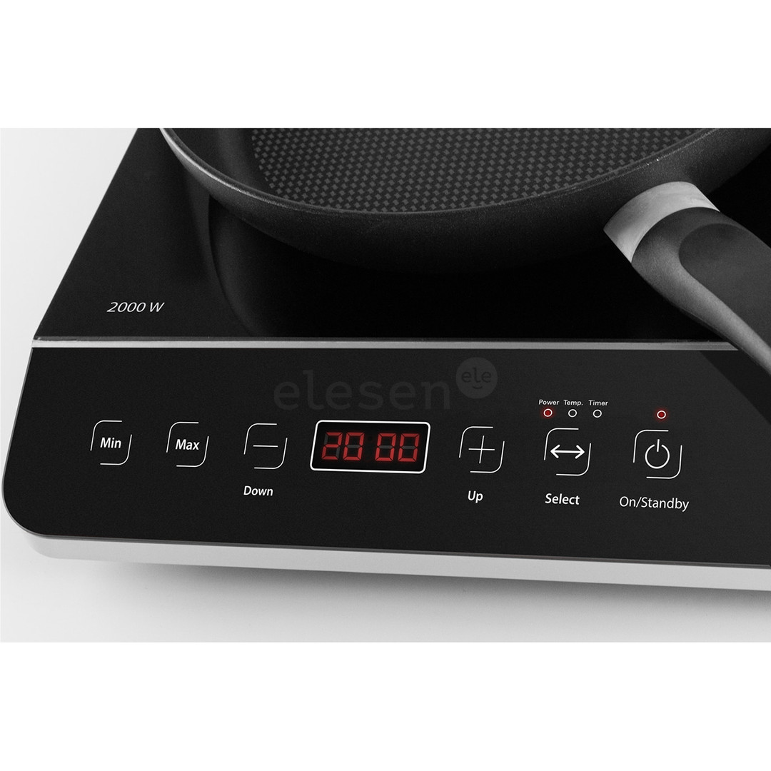 Caso Design Touch 3500, 3500 W, two cooking zones, black - Double Induction Hob