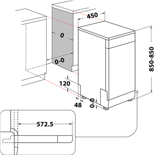 Indaplovė Whirlpool Prekė - WSFO3O34PFX