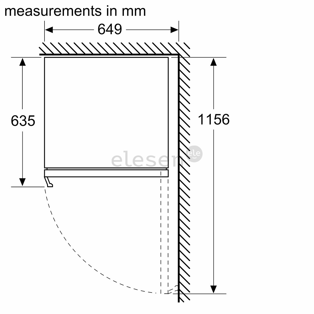 Įmontuojamas vyno šaldytuvas Bosch KUW21AHG0, talpa 44 buteliai, 82 cm